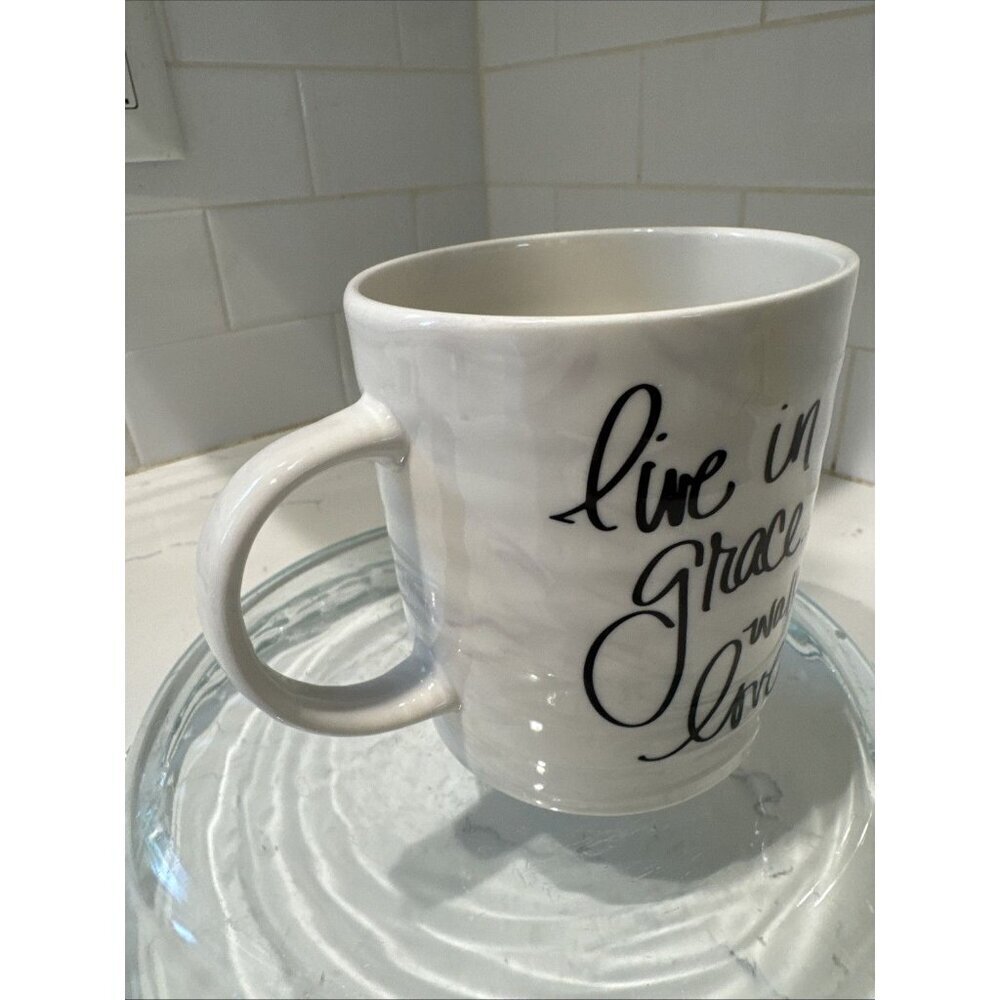 Austin & Ash Mug Live in Grace Walk in Love Coffee Mug Religious Large - Picture 4 of 10